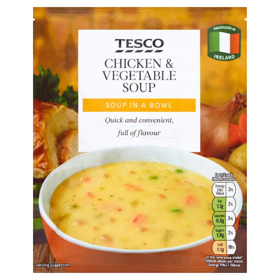 Tesco Chicken & Vegetable Soup 70G