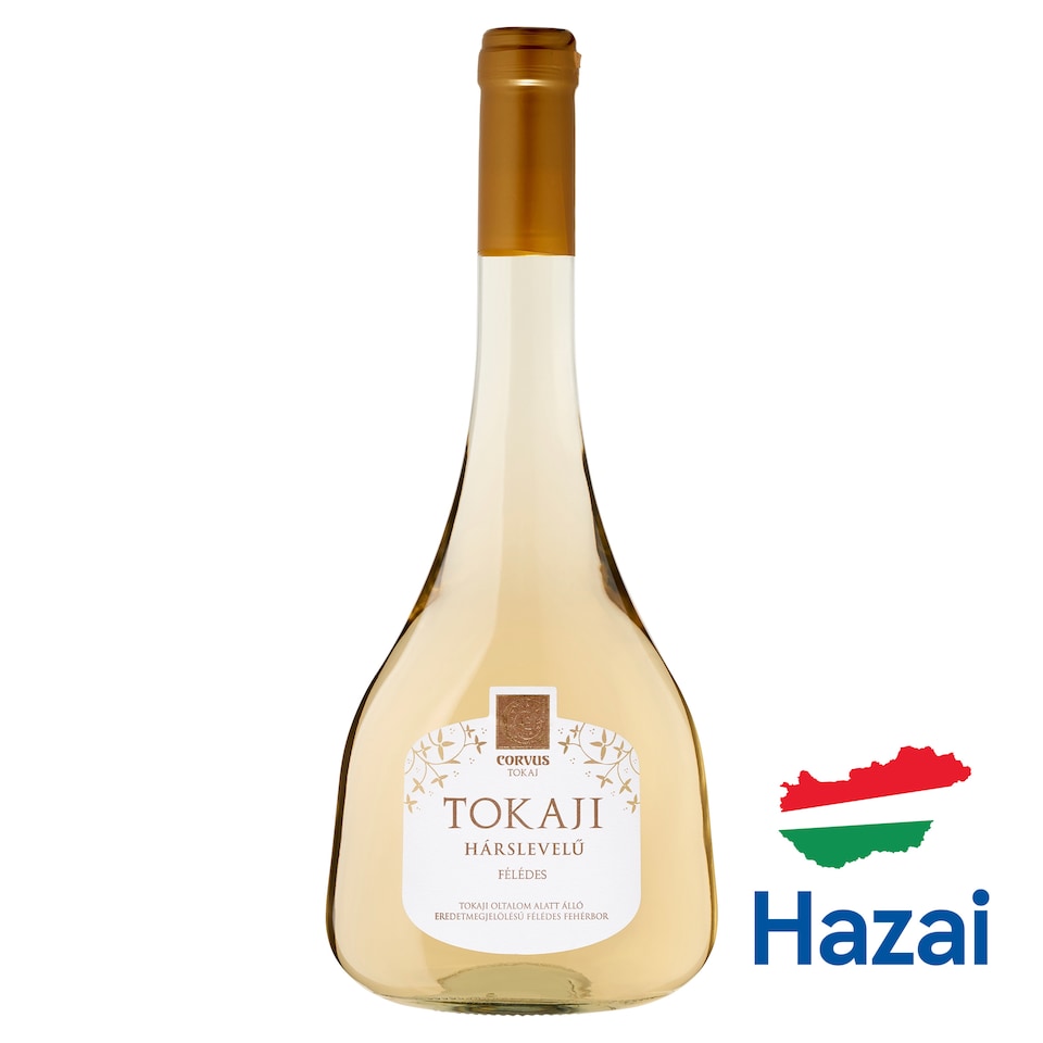 Corvus Tokaj Tokaji Hárslevelű félédes fehérbor 11% 750 ml