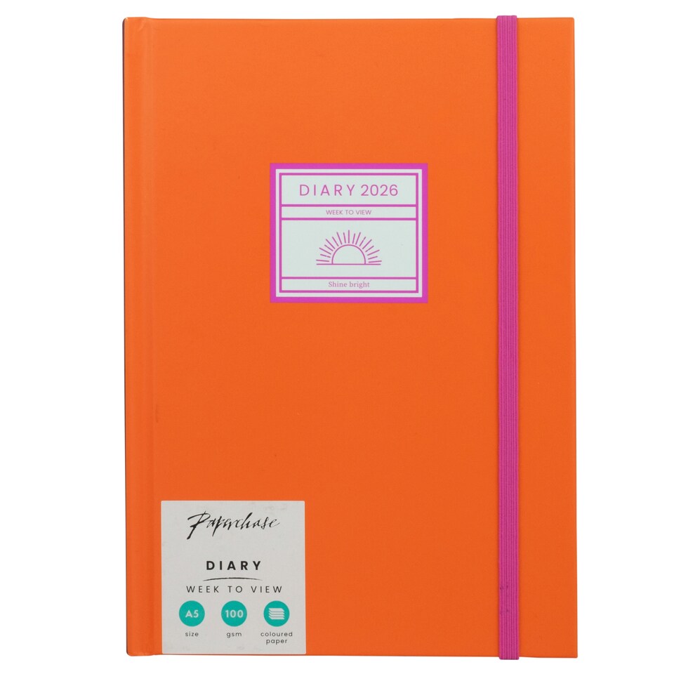 Paperchase 2026 A5 WTV Colour block Diary