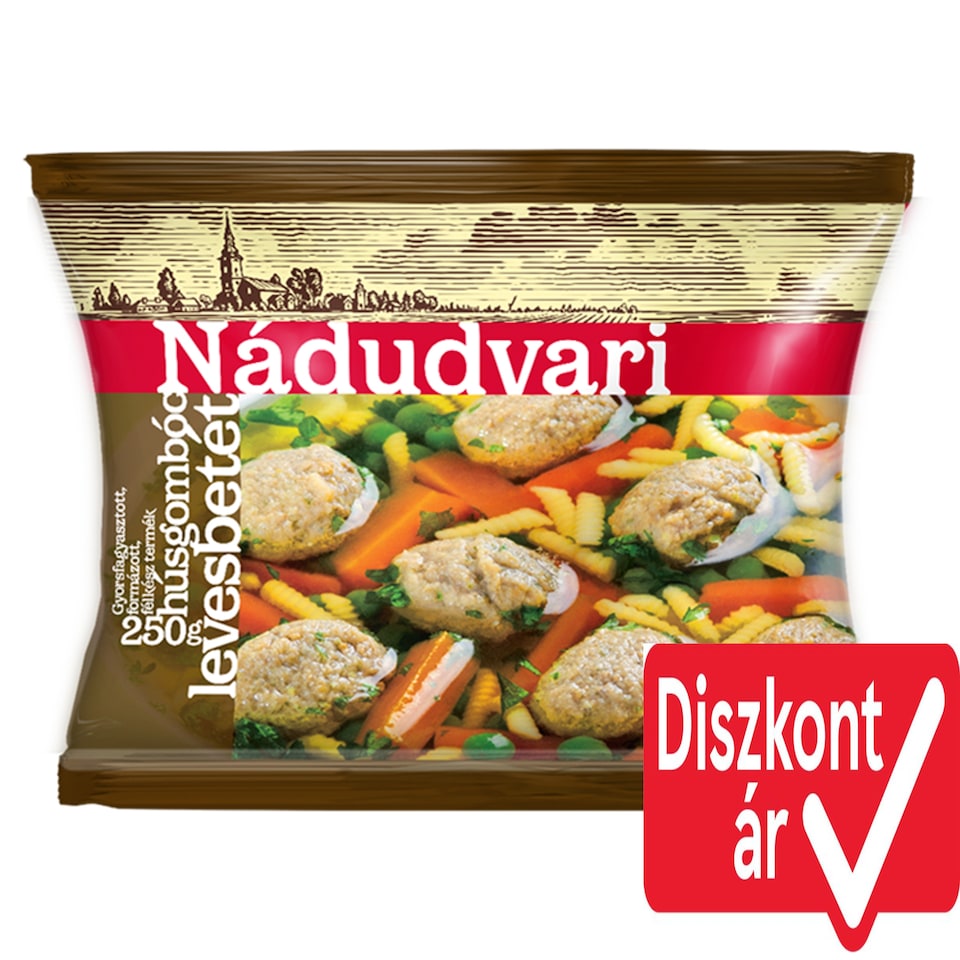 Nádudvari gyorsfagyasztott húsgombóc levesbetét 250 g