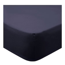 Tesco Ink Blue 100% Cotton Fitted Sheet King Size
