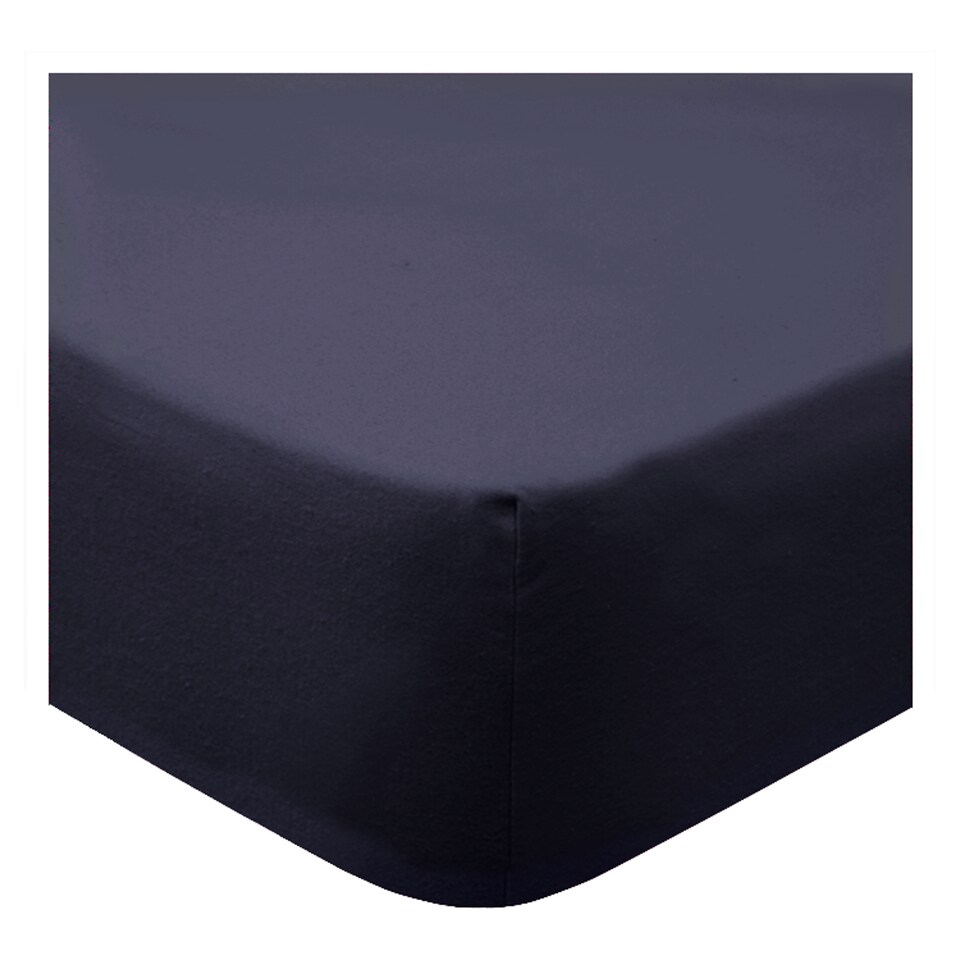 Tesco Ink Blue 100% Cotton Fitted Sheet King Size