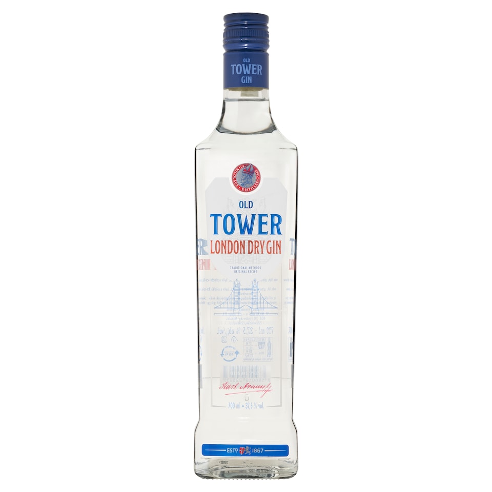 Old Tower London Dry gin 37,5% 700 ml
