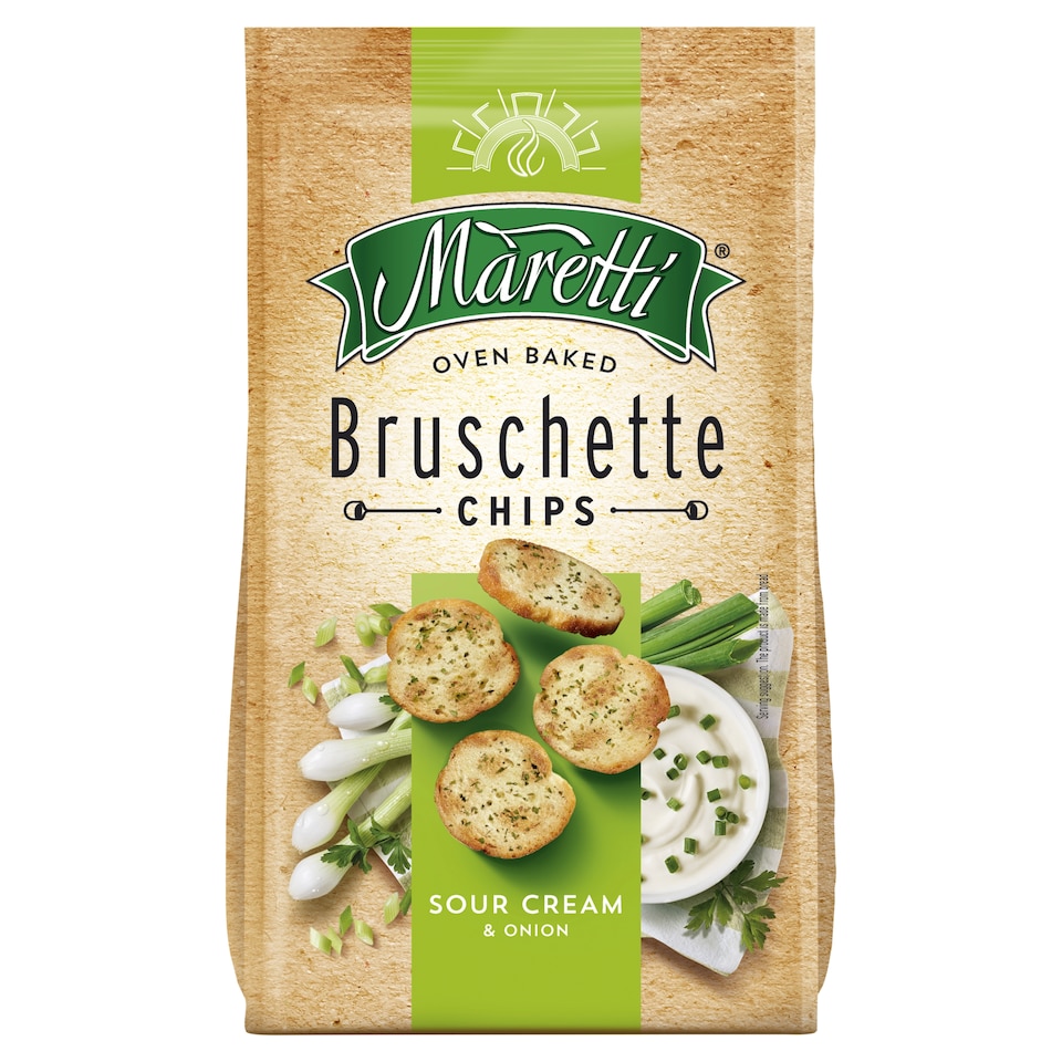 image 1 of Maretti Oven Baked Bruschette Chips Sour Cream & Onion 70g