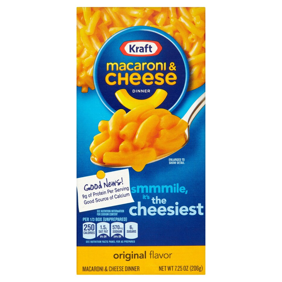 Kraft Macaroni And Cheese Dinner 206G
