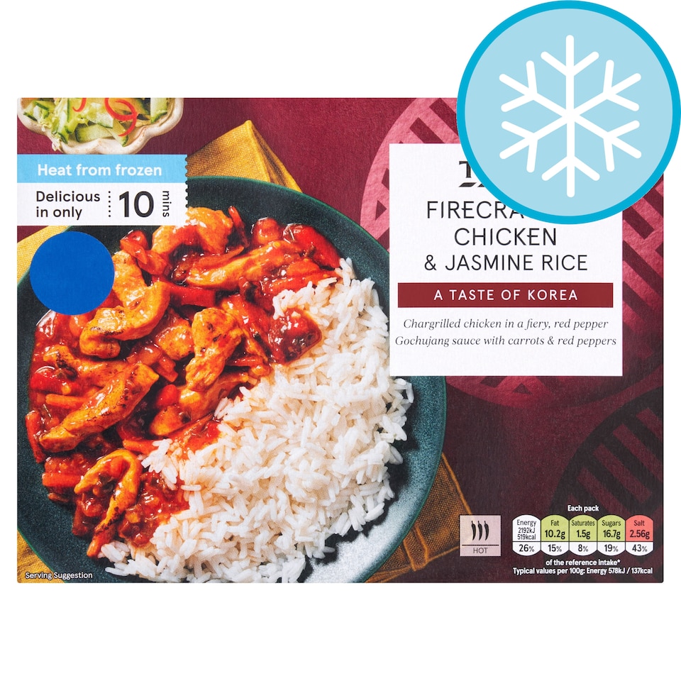 Tesco Firecracker Chicken & Jasmine Rice 400g