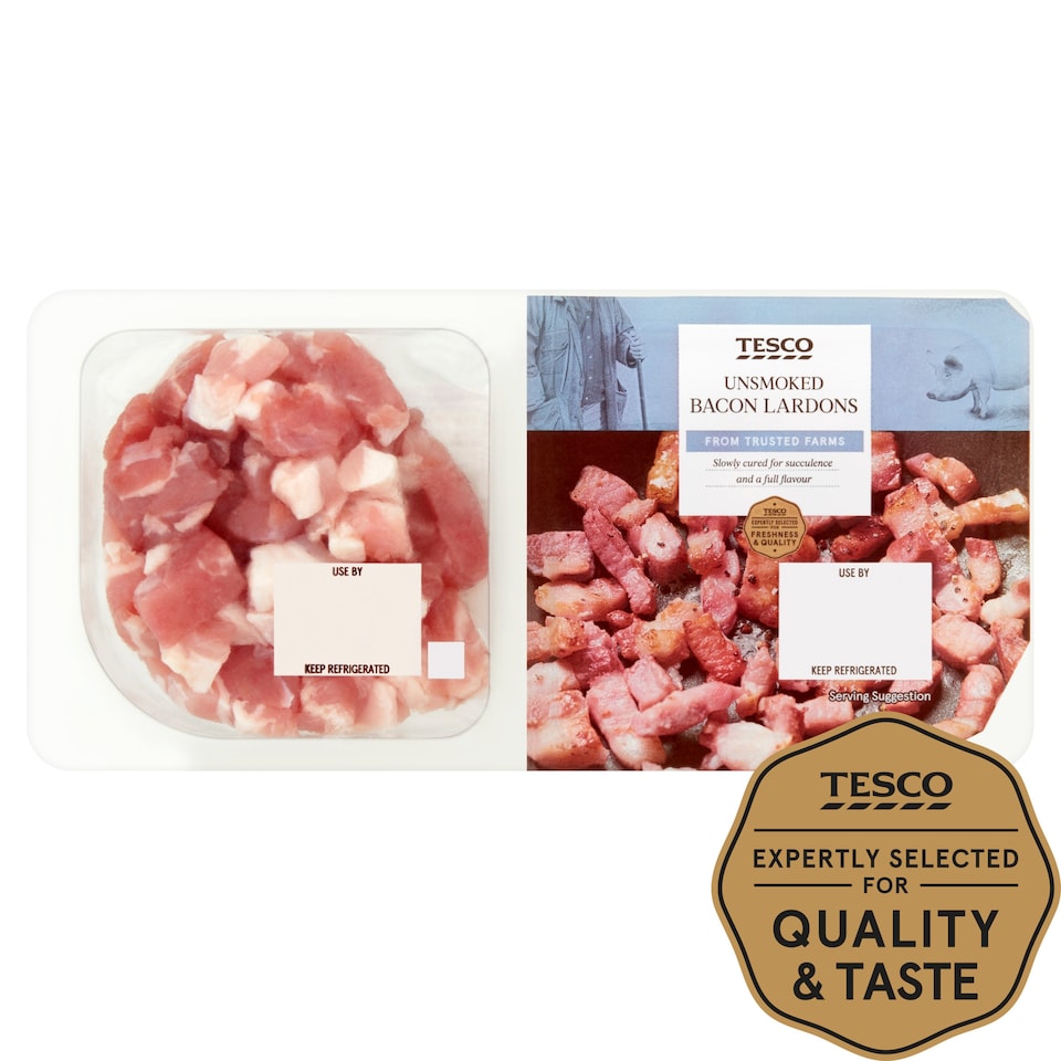 Tesco Unsmoked Lardons 200G
