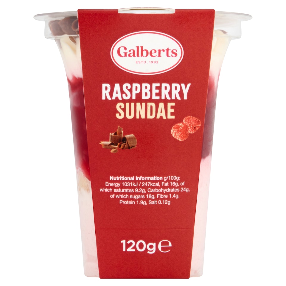 GALBERTS RASPBERRY SUNDAE 120g