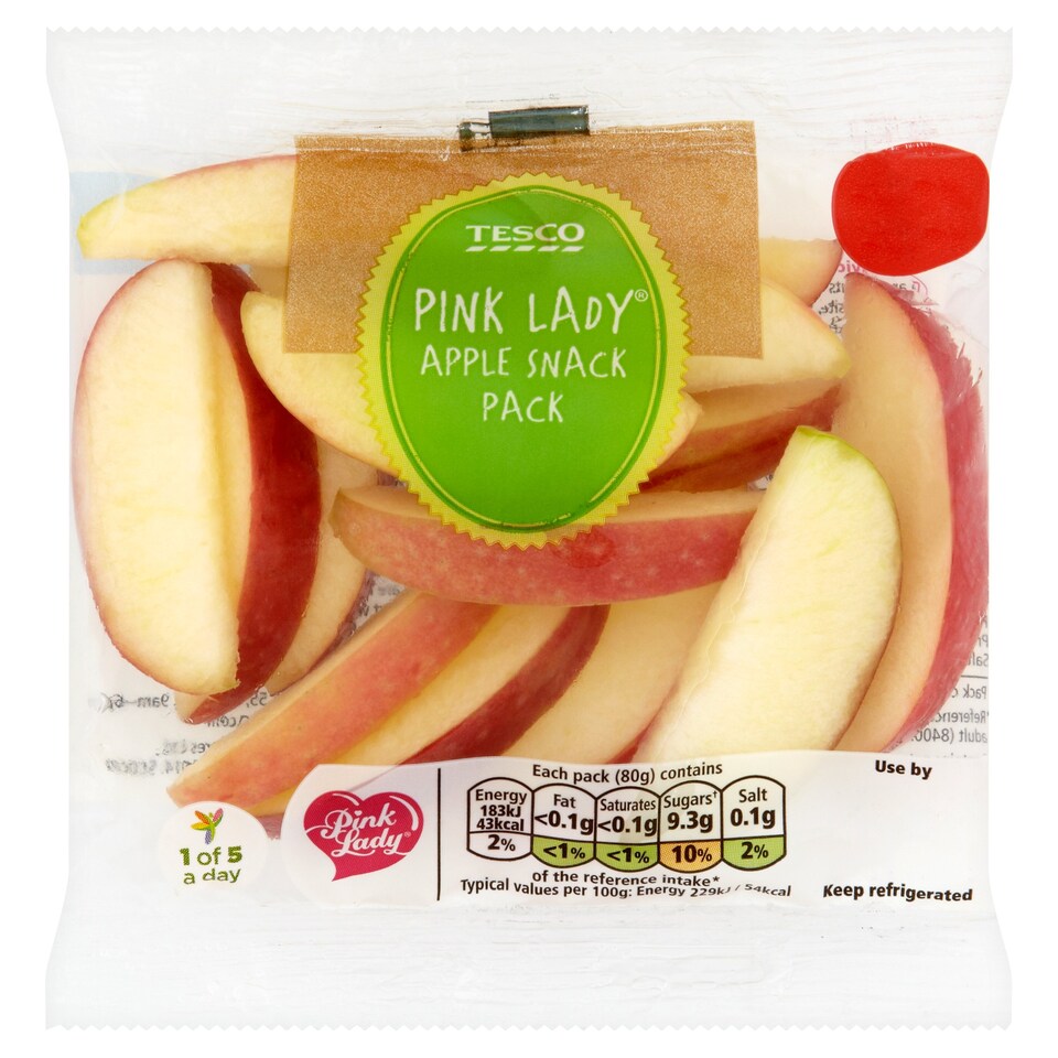 image 1 of Tesco Pink Lady Apple Snack Pack Fos 80G