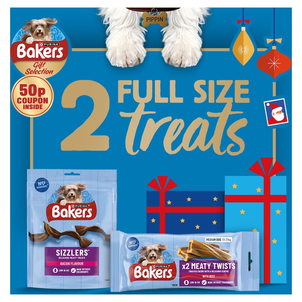 image 1 of BAKERS Dog Treats Christmas Selection Stocking 270g