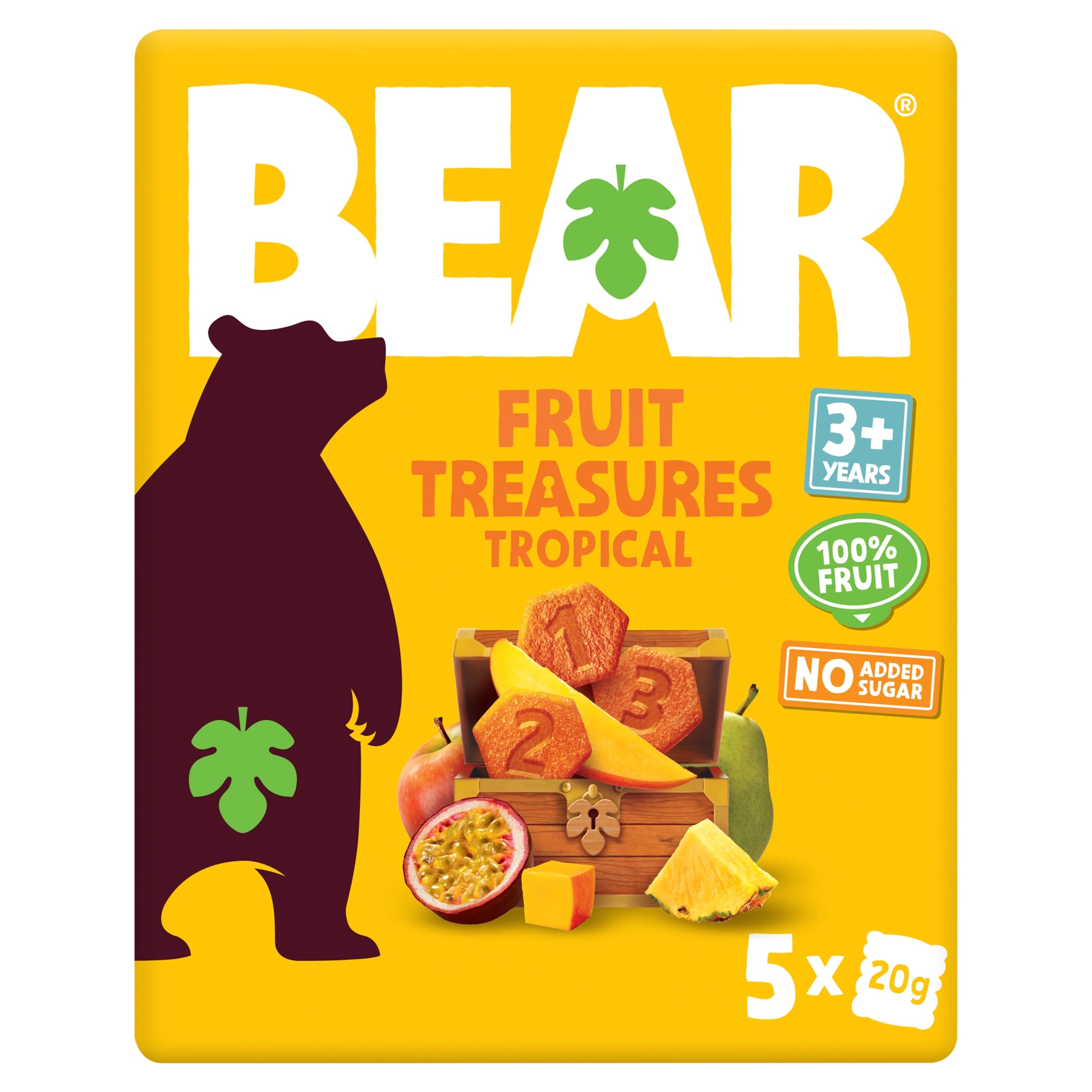 BEAR Fruit Treasures Tropical 5 x 20g