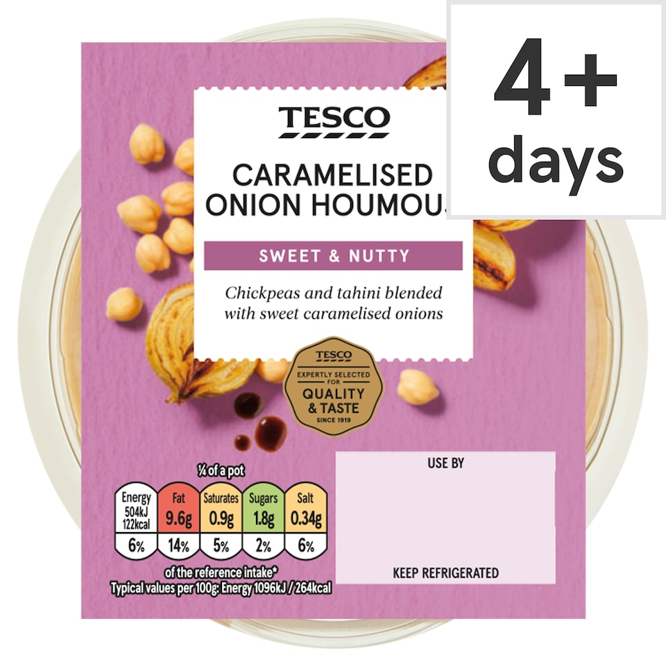 Tesco Caramelised Onion Houmous 182g 