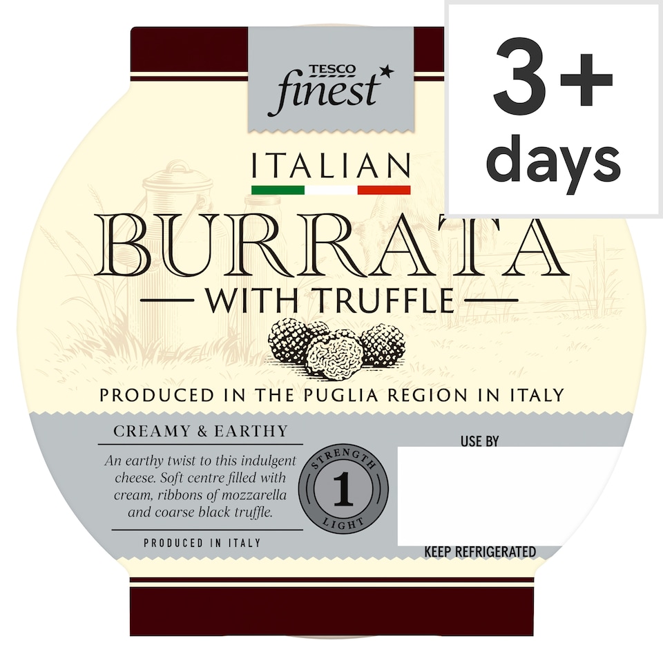 Tesco Finest Italian Burrata with Truffle 225G 