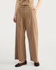 image 2 of F&F Double Pleated Wide Leg Trousers in Brown