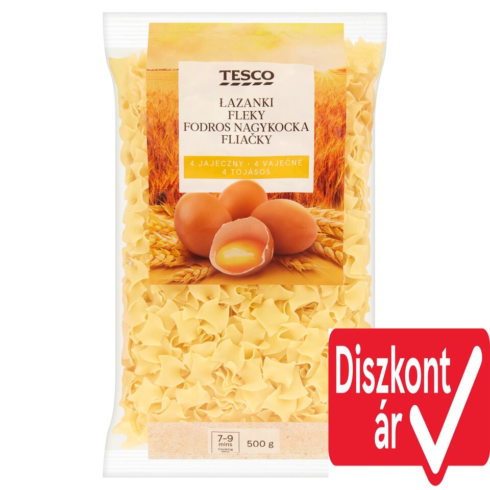 Tesco Frilled Large Square Dry Pasta with 4 Eggs 500 g
