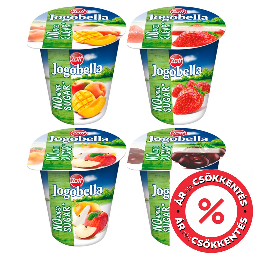 Zott Jogobella élőflórás joghurt hozzáadott cukor nélkül 150 g
