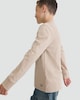 image 3 of F&F Boys Pure Cotton Long Sleeved T-Shirt in Med Nude