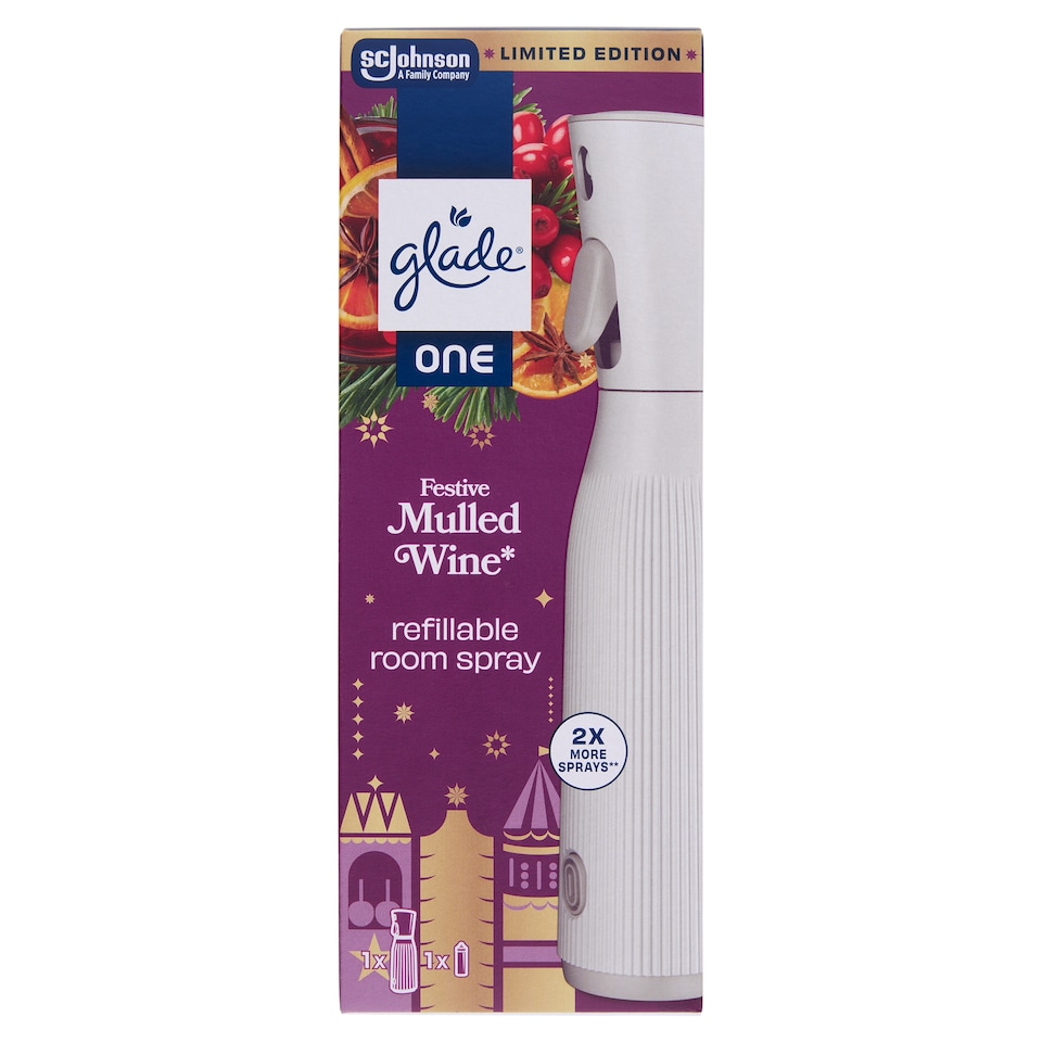 Obrázek 1 pro produkt Glade One Festive Mulled Wine opakovaně použitelný osvěžovač vzduchu 10ml