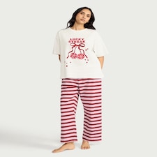 F&F 2-Piece Pure Cotton Lucky Streak Pyjama Set in Multi