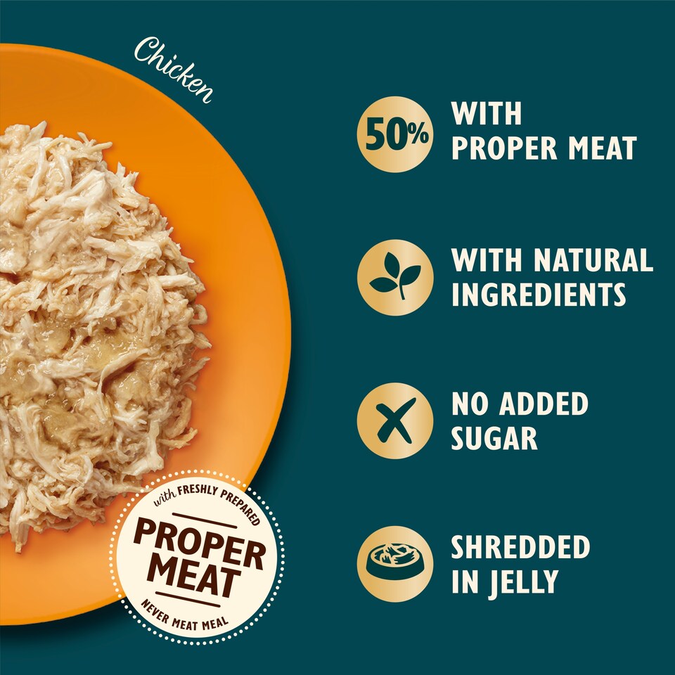 image 1 of Lily's Kitchen Shredded Chicken Fillets in Jelly 70g