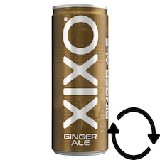 XIXO Ginger Ale gyömbérízű, szénsavas üdítőital cukorral és édesítőszerrel 250 ml 