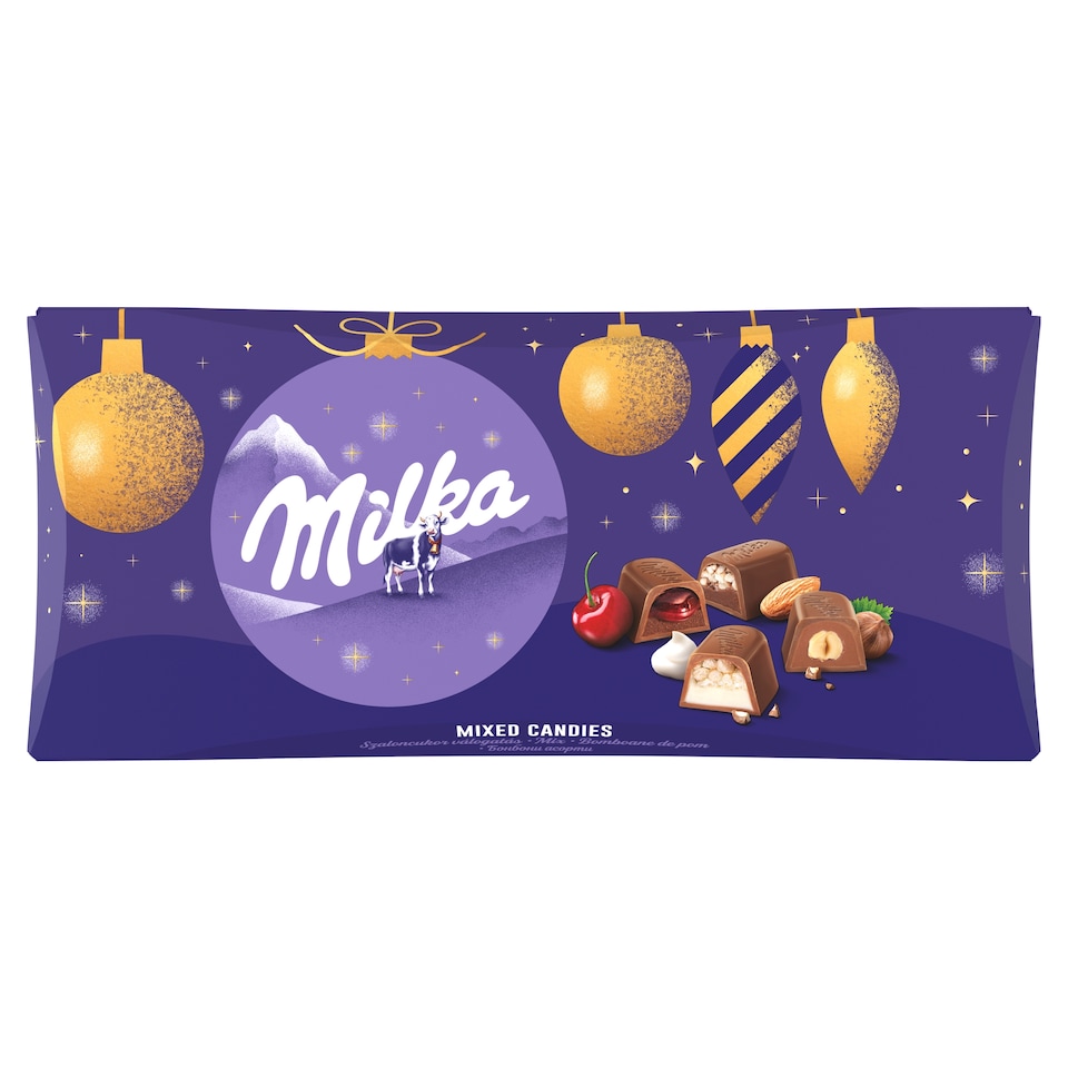 Milka salonky mix příchutí, mléčná čokoláda, kolekce 255g