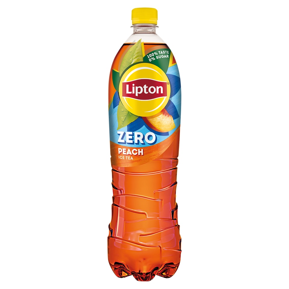 Lipton Ice Tea Zero Energy-Free Peach Flavoured Non-Carbonated Soft Drink with Sweeteners 1,5 l