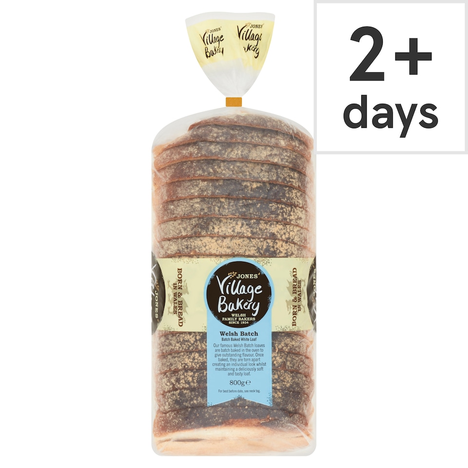 Jones Village Bakery Welsh Batch Baked White Loaf 800g