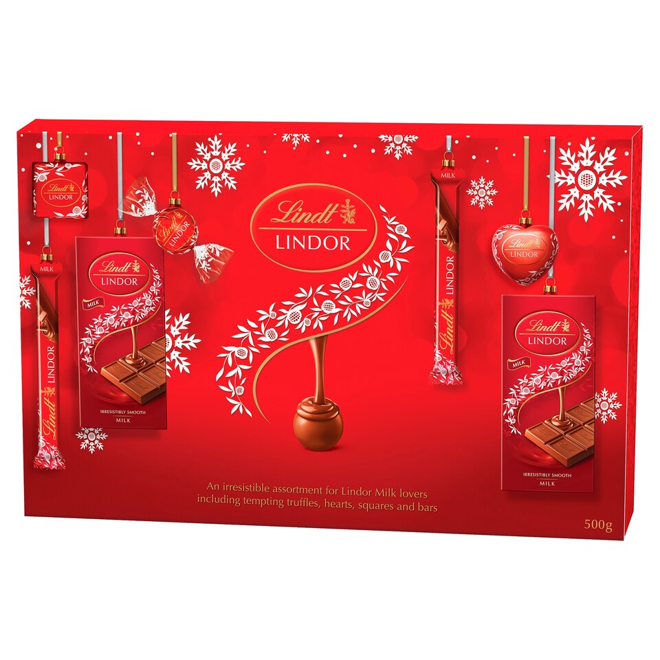 image 1 of Lindt Lindor Milk Chocolate Selection Box 500G