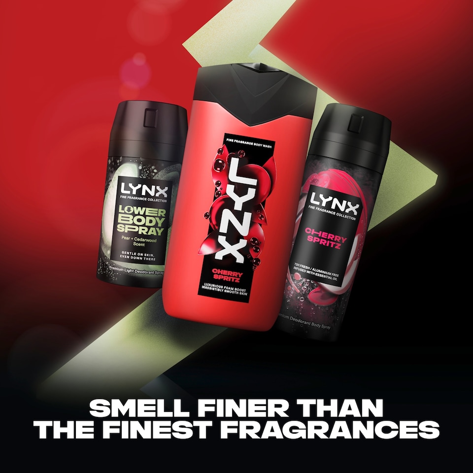 image 1 of Lynx Fine Fragrance Cherry Spritz Washbag Collection