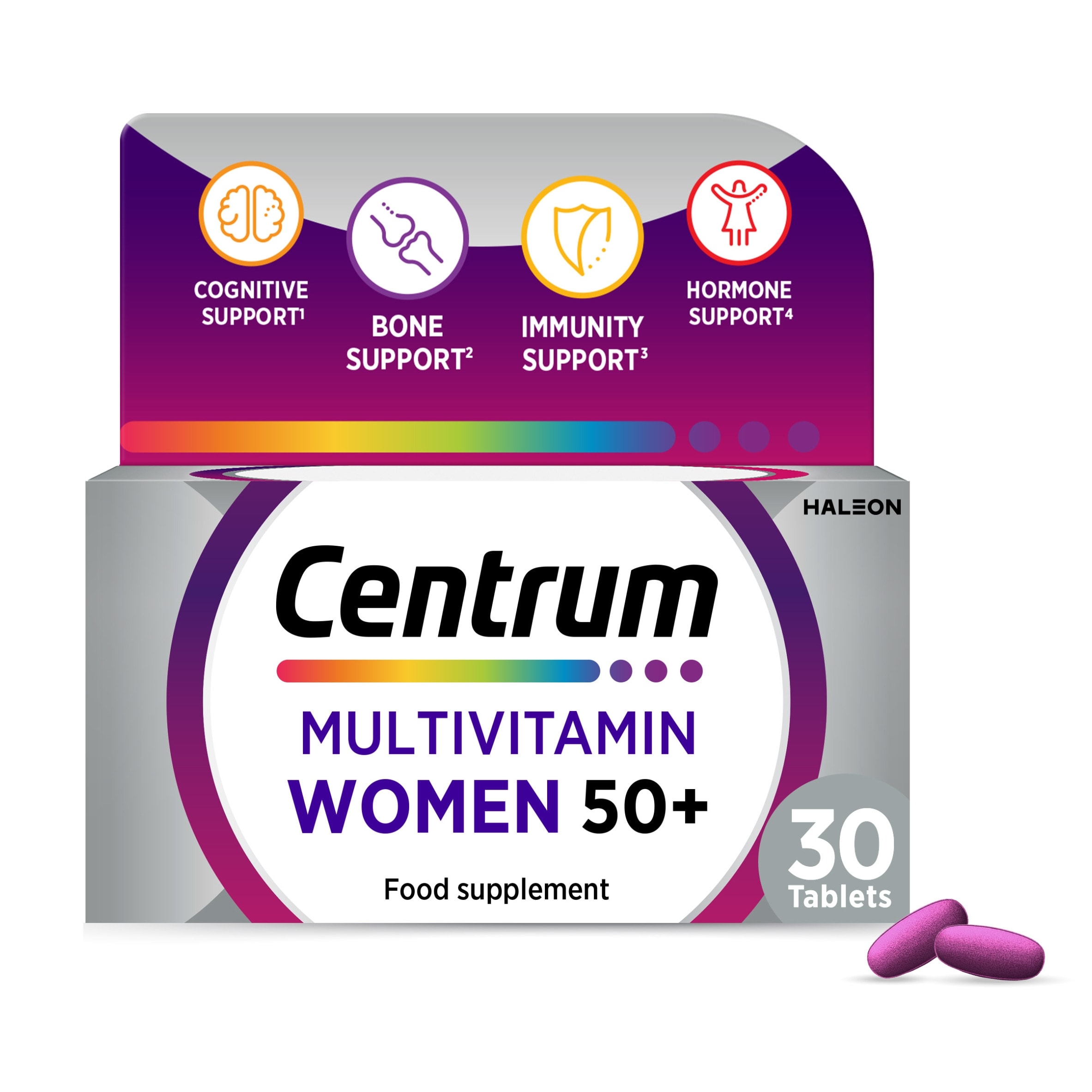 Centrum Women 50+ Multivitamins & Minerals Tablets 30s