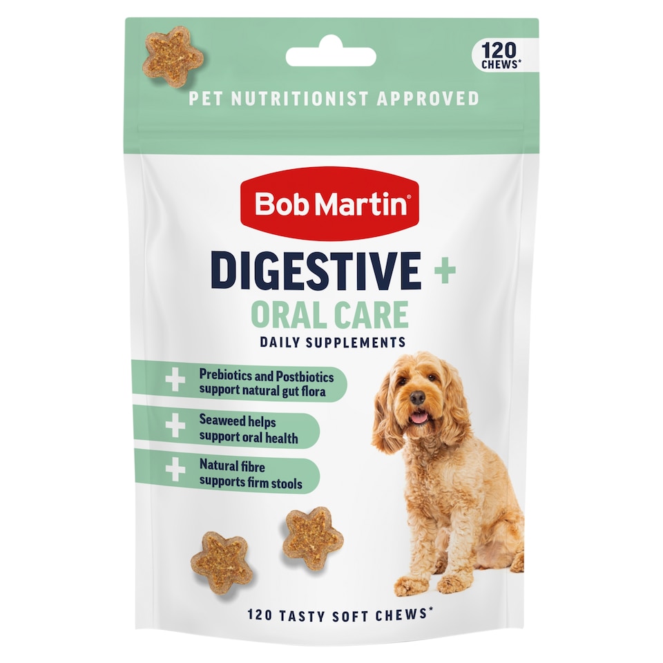 image 1 of Bob Martin Digestive and Oral Care daily Supplements for Dogs 200g