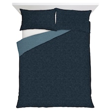 F&F Home Blue Reversible Duvet Set double