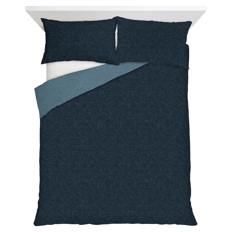 F&F Home Blue Reversible Duvet Set double