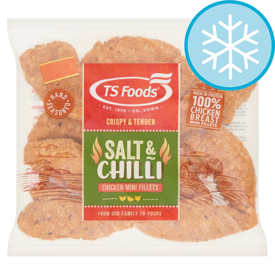 TS Foods Salt & Chilli Chicken Mini Fillets 800g