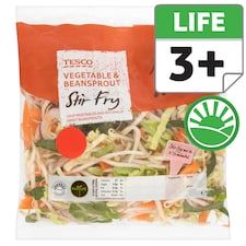 Tesco Vegetable And Beansprout Stir Fry 333G