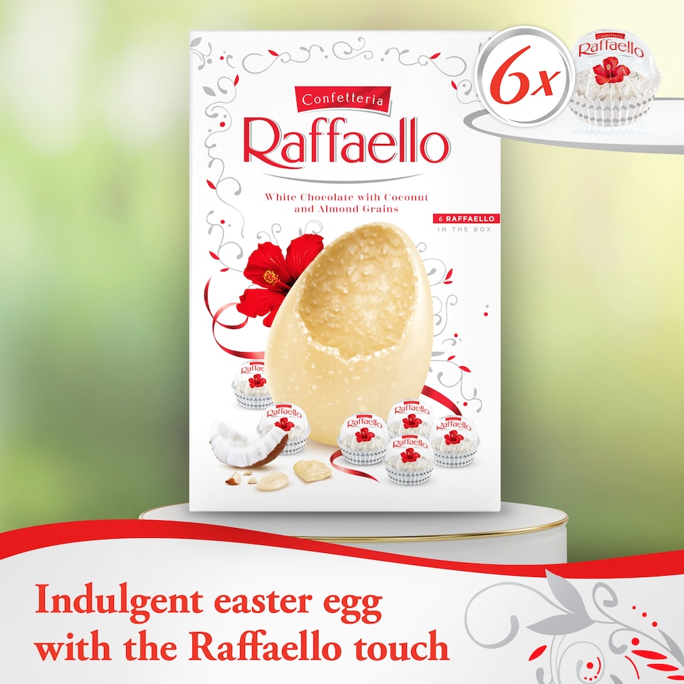 image 1 of Raffaello White Chocolate Easter Egg 235g 
