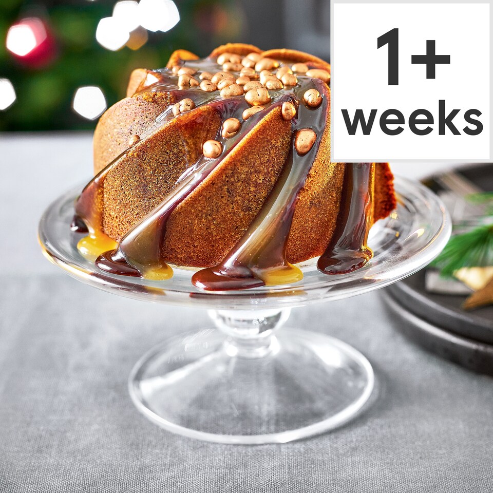 image 1 of 82. Tesco Finest Caramel Chocolate Cascade Pudding 670g (Serves 8)