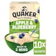image 1 of Quaker Oat So Simple Apple & Blueberry Porridge Sachets 10x36g