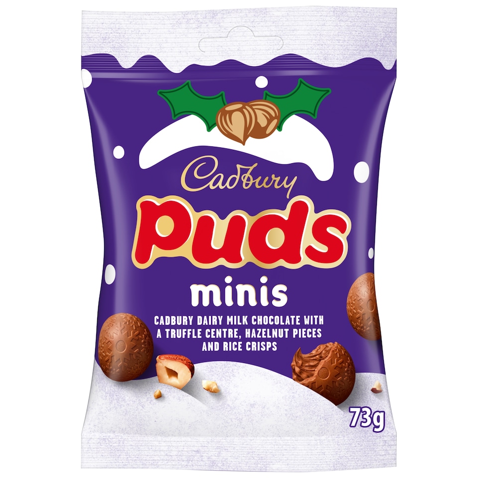 Cadbury Dairy Milk Chocolate Xmas Mini Puds Bag 73g