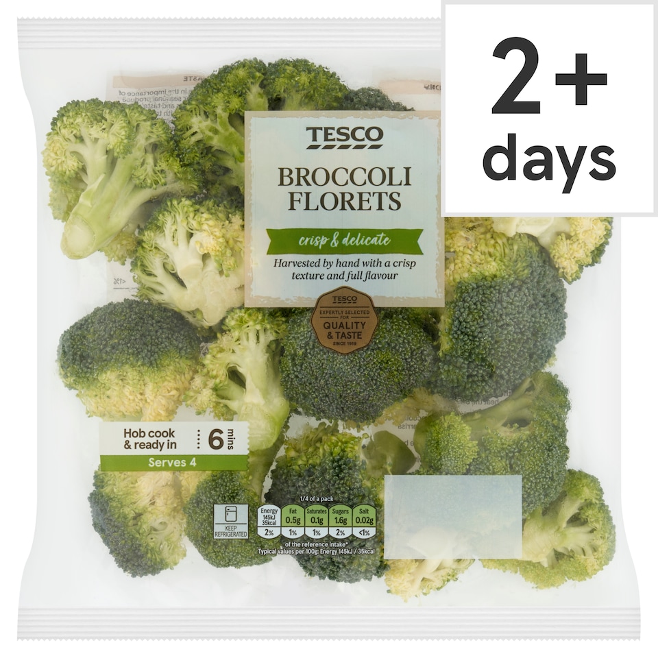 TESCO BROCCOLI FLORETS 400g 
