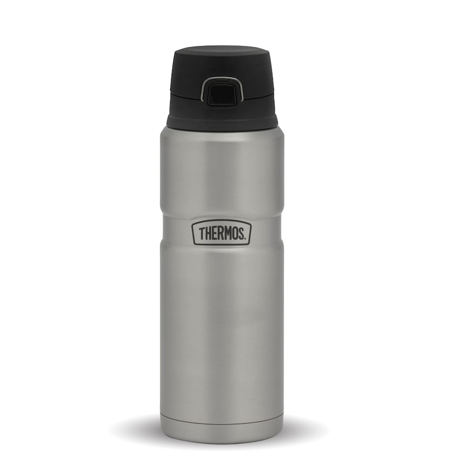 Thermos King Silver Stainless Metal Flask 710ml