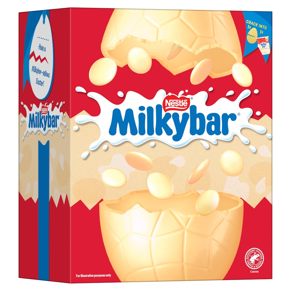 image 1 of Milkybar White Chocolate Easter Egg 180g