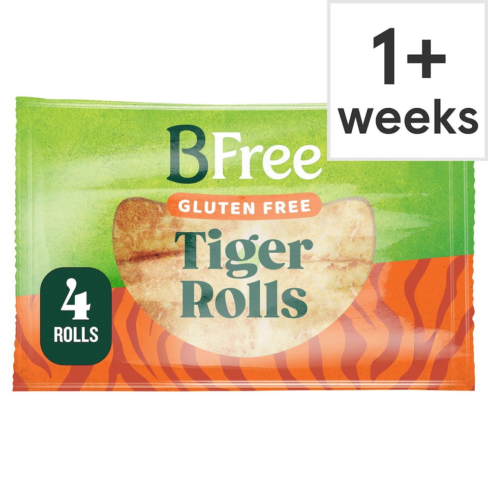 BFree Gluten Free Tiger Rolls 4 Rolls 240g