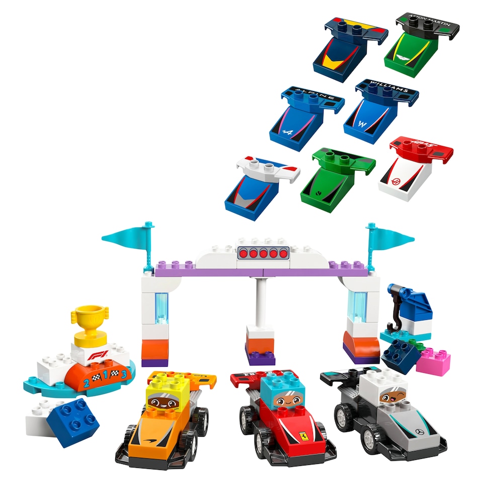 Obrázek 1 pro produkt LEGO DUPLO 10445 Závodní auta a řidiči týmu F1