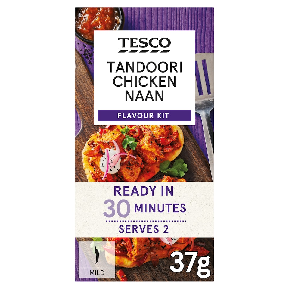 Tesco Tandoori Chicken Naan Flavour Kit 37g