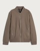 image 4 of F&F Padded Zip Up Bomber Jacket in Nude