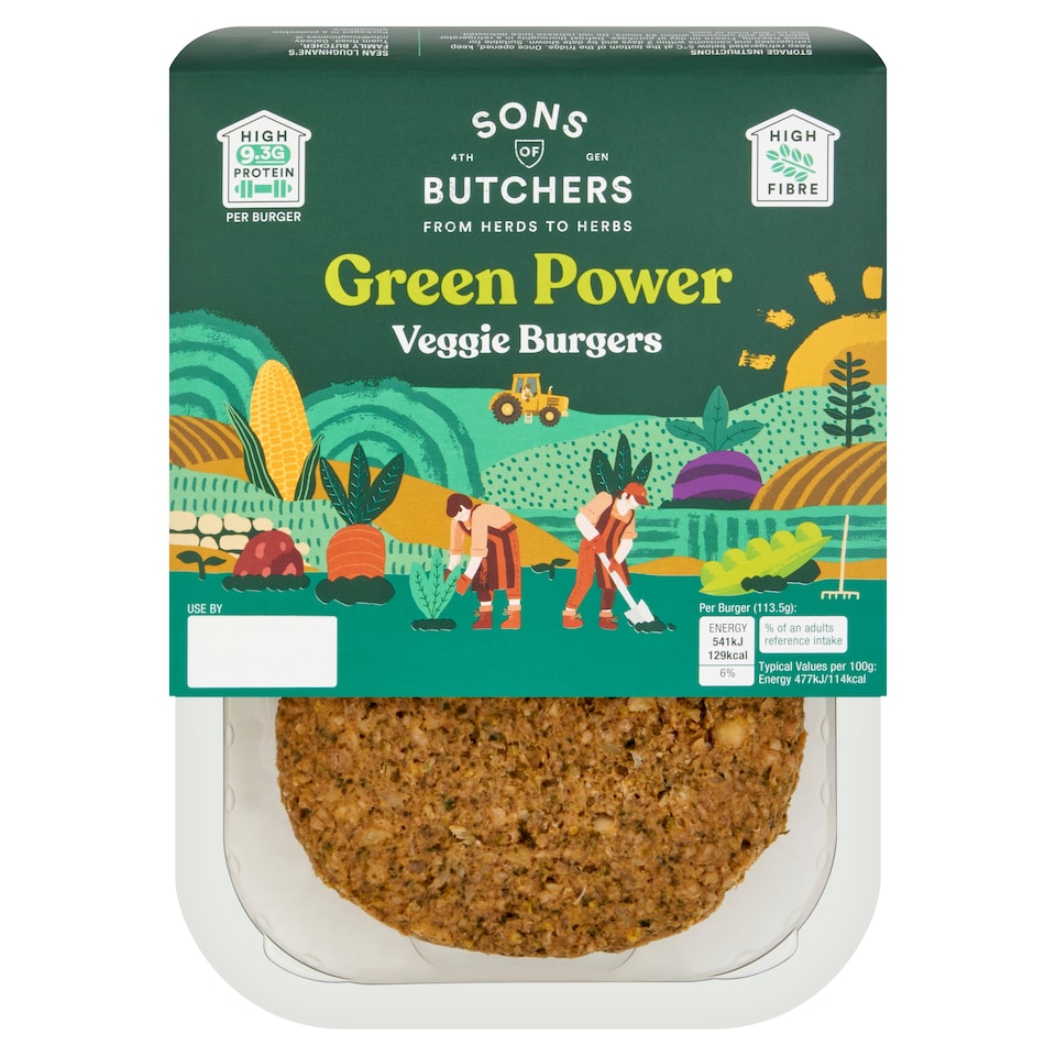 Sons of Butchers Green Power Veggie Burger 227g