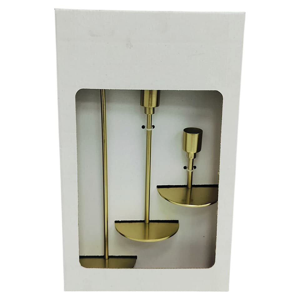 image 1 of F&F Home Set of Three Candle Holders  