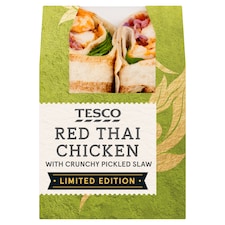 Tesco Red Thai Chicken Wrap
